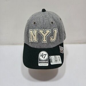 '47 Clean Up x Stoney Clover Lane New York Jets Retro Wool Strapback Dad Cap Hat